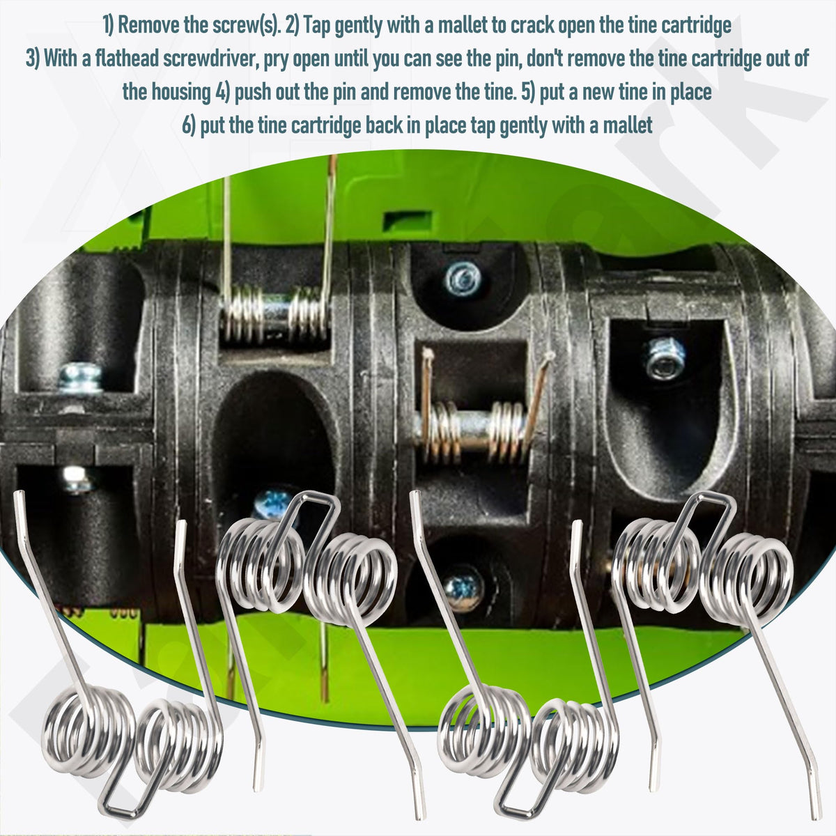 HandyTek compatible tines compared with original to ensure fit