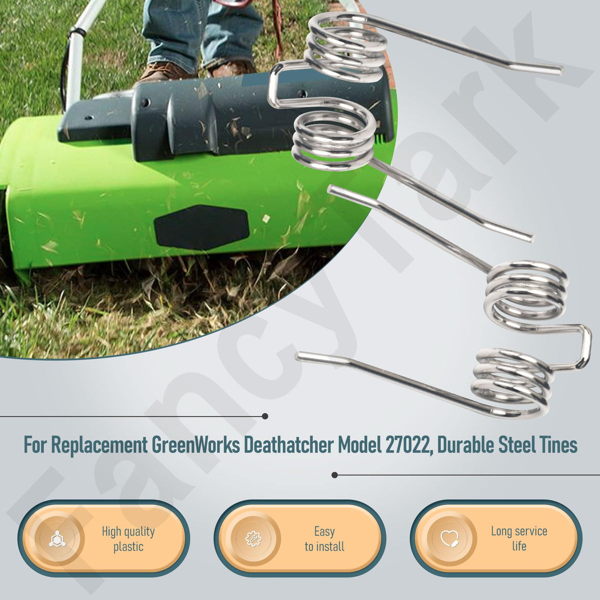HandyTek installation step guide showing tine extraction