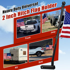 HANGMAICOME easy-install flag-pole assembly for quick setup on any vehicle