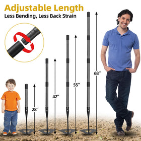 HANGMAICOME heavy-duty steel construction resists rust during outdoor use.
