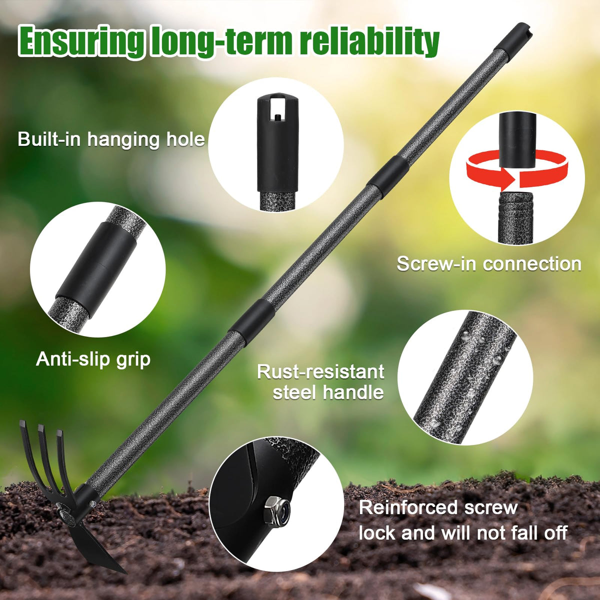 HANGMAICOME tool-free setup enables quick assembly and compact storage.