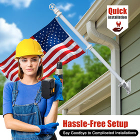 Hangmaicome tool-free installation lets you set up quickly for holidays.