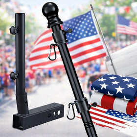 HANGMAICOME truck flag pole kit ready for road trips and parades