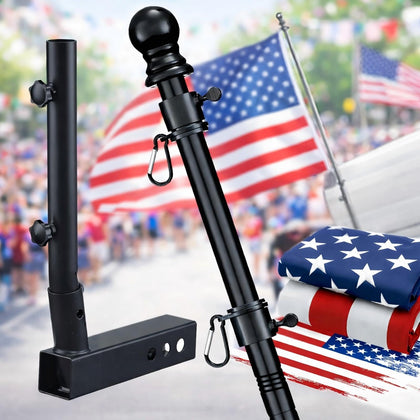 HANGMAICOME truck flag pole kit ready for road trips and parades