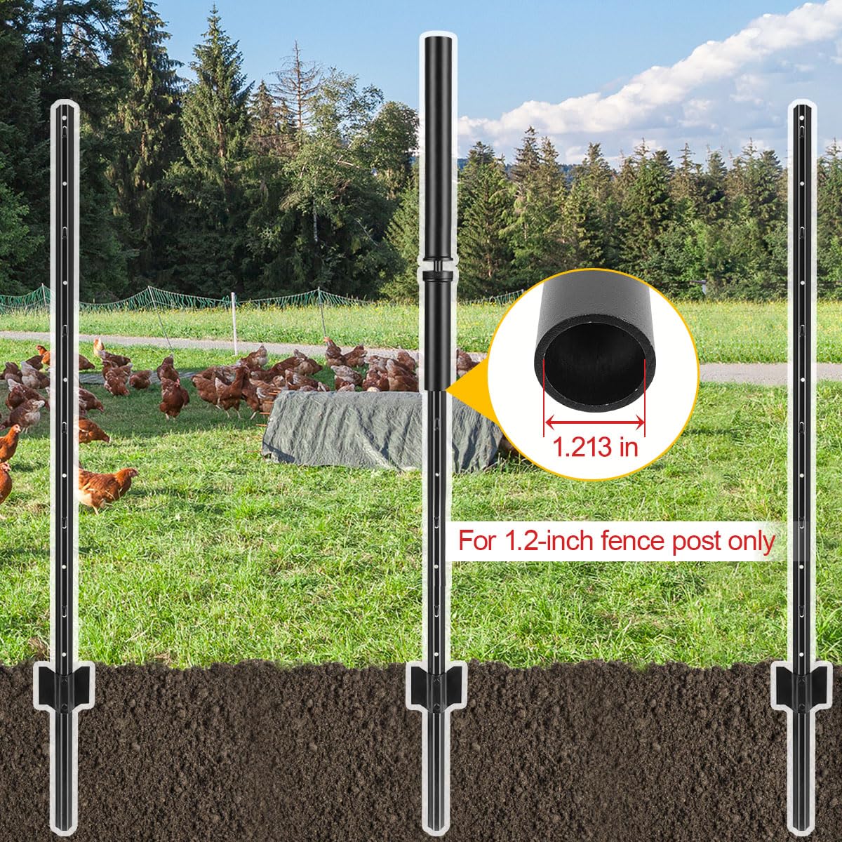 hannger T Post Driver with detachable components for fast assembly