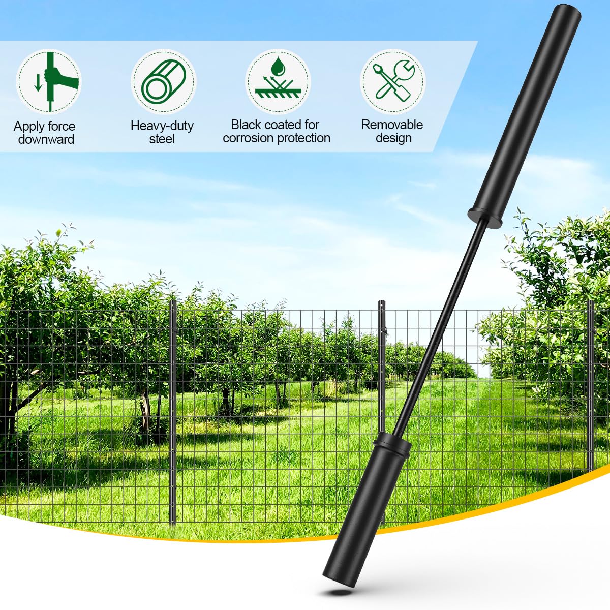 hannger T Post Driver smooth cornerless surface with comfortable grip