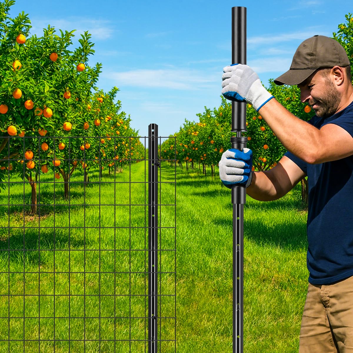 hannger T Post Driver versatile for wood, metal, and U posts in fences