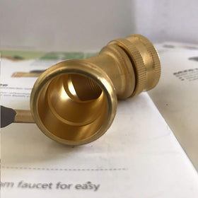 Hanobo 2-pack brass hose fittings for durable outdoor use