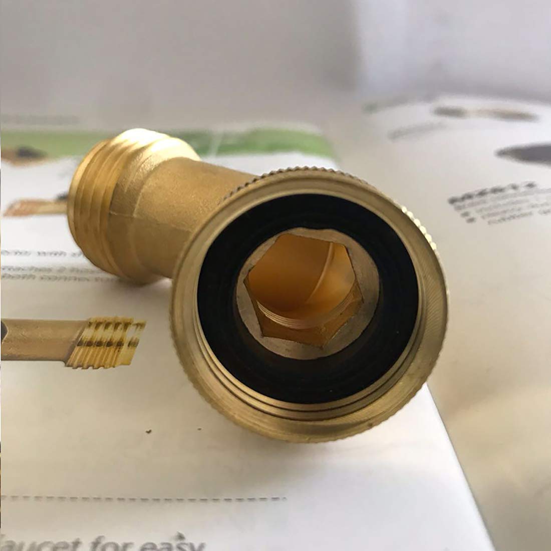 Hanobo brass hose adapter fits most faucets and hoses for leak-free connections