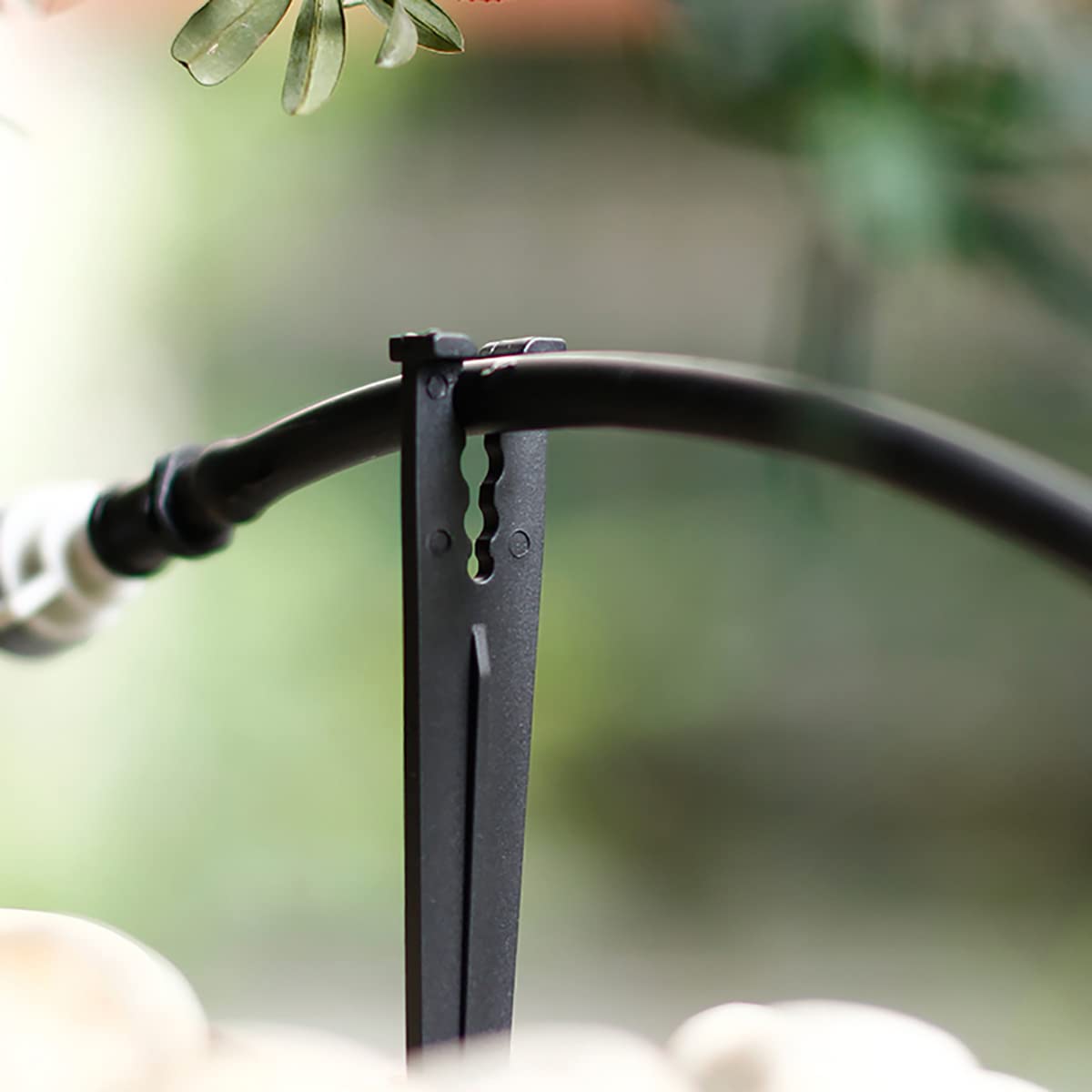 Durable plastic Hanobo irrigation stakes resist corrosion and weather for long-term irrigation