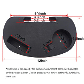 Hanperal Oval Zero Gravity chair cup holder tray for beverages and snacks.