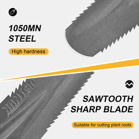 HANTOP 44-inch spade blade in action for trenching
