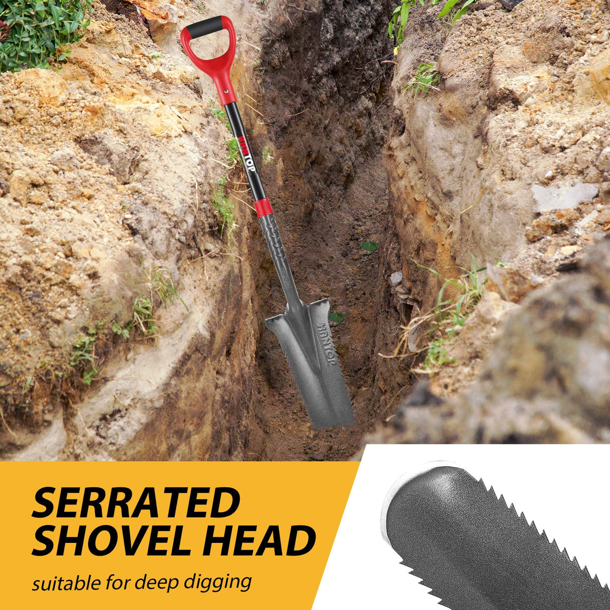 HANTOP fiberglass handle showing durability and leverage