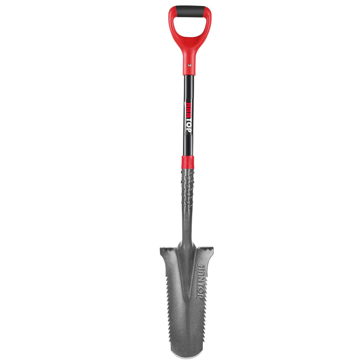 HANTOP drain spade head closeup for deep digging capability