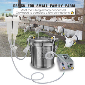 Hantop field milking in-use scene with portable power
