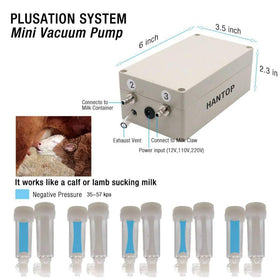 Hantop milking machine pulsation system with gentle teats massage for smooth flow