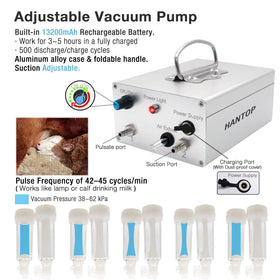 Hantop portable milker battery pack enables wireless milking sessions