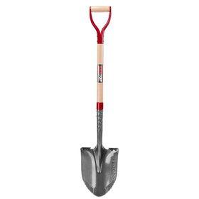 HANTOP round digging shovel with wood handle for comfortable grip