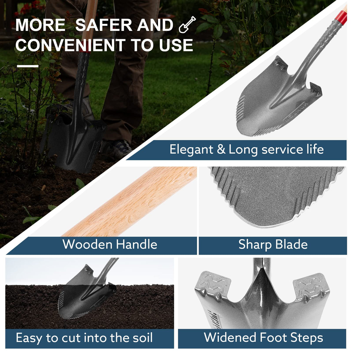 HANTOP wood and metal grip offers balanced handling