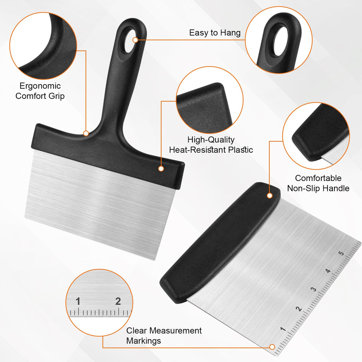 HANWRAPS dough cutter measuring scale ensures precise pastry cuts.