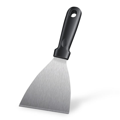 HANWRAPS griddle scraper angled blade for quick, precise flips on flat tops