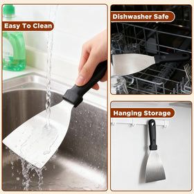 HANWRAPS dishwasher-safe construction simplifies cleanup after outdoor barbecues