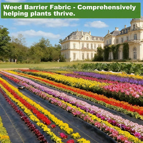 HANWRAPS weed barrier fabric includes 8 U-securing pegs for installation.