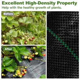HANWRAPS weed barrier fabric high permeability helps maintain soil moisture.