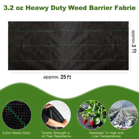 HANWRAPS weed barrier fabric with tear resistance supports durable garden beds.