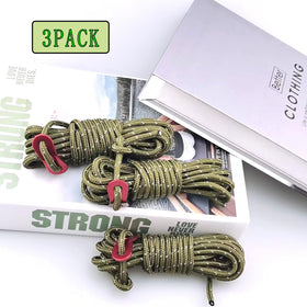 HanyHere tree stake kit rope 13.1ft provides secure anchoring during storms.