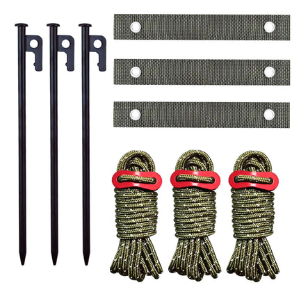 HanyHere tree stake kit steel stake 11.8in for durable wind protection in gardens.