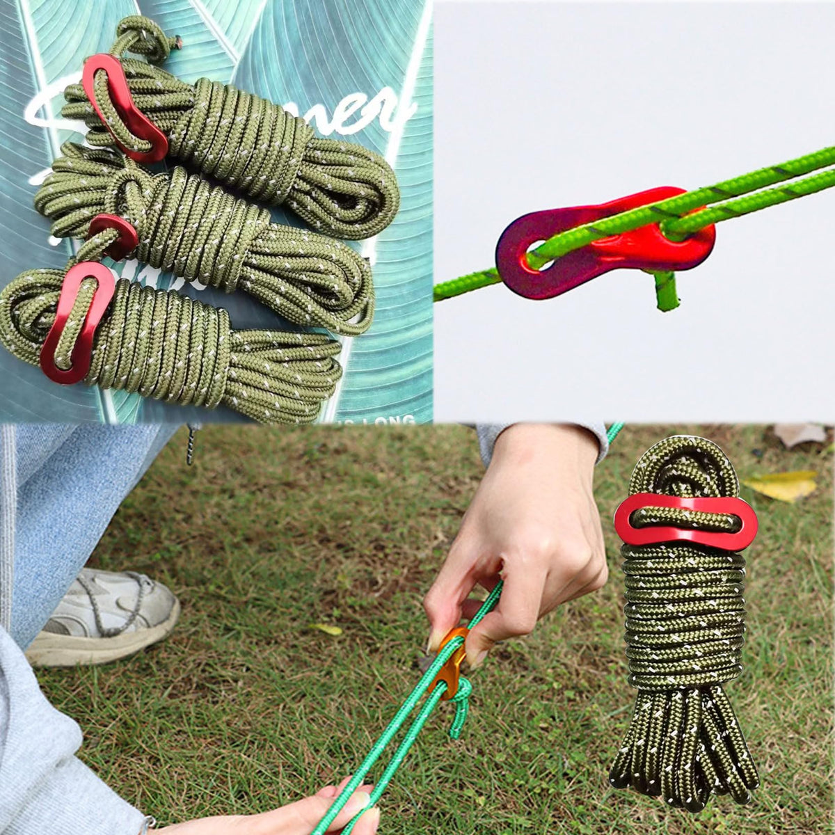 HanyHere tree stake kit tent stake use broadens outdoor utility.