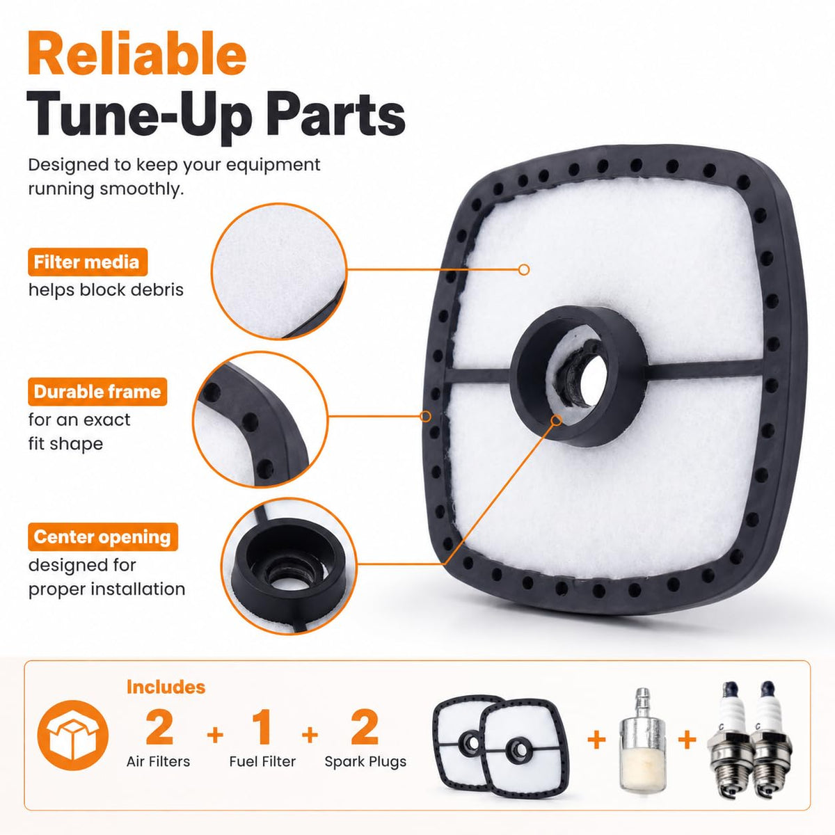 Haokixin fuel filter 13031054130 helps keep fuel clean for smoother operation.