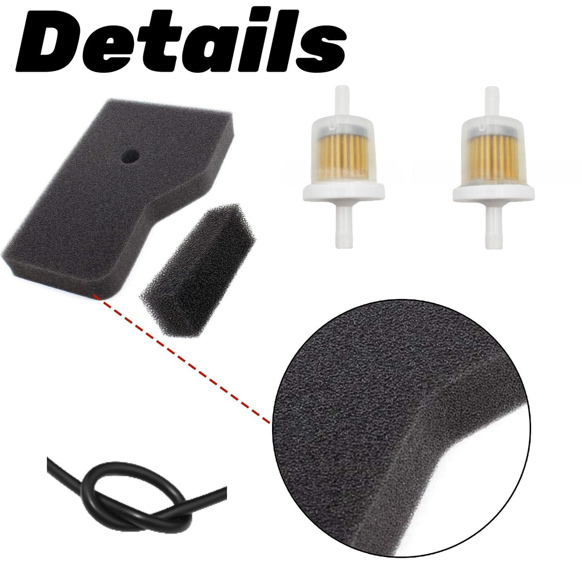 Haokixin fuel filter two-pack maintains clean fuel pathways for reliable runs