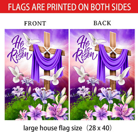 HAONEFECT Easter flag set withstands weather, keeping colors vibrant season after season