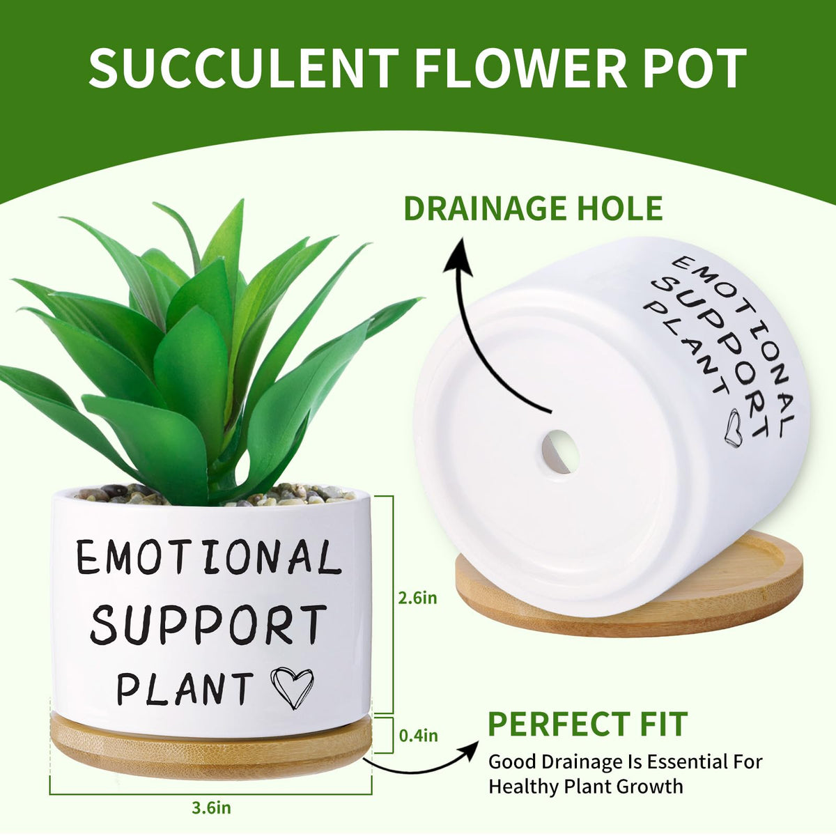 Haooxinwei ceramic plant pot with saucer for indoor use