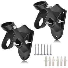 Haoridul flag pole holder outdoor mount front view demonstrates durable aluminum build for outdoor use.