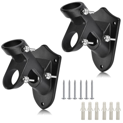 Haoridul flag pole holder outdoor mount front view demonstrates durable aluminum build for outdoor use.