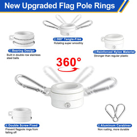 Haoridul flag ring double-row bearing enables tangle-free rotation