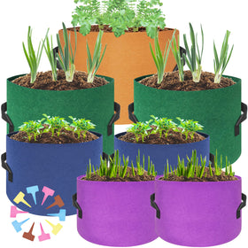 HAOWIN 400g breathable fabric grow bags for healthier roots.