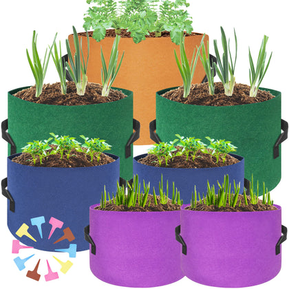 HAOWIN 400g breathable fabric grow bags for healthier roots.
