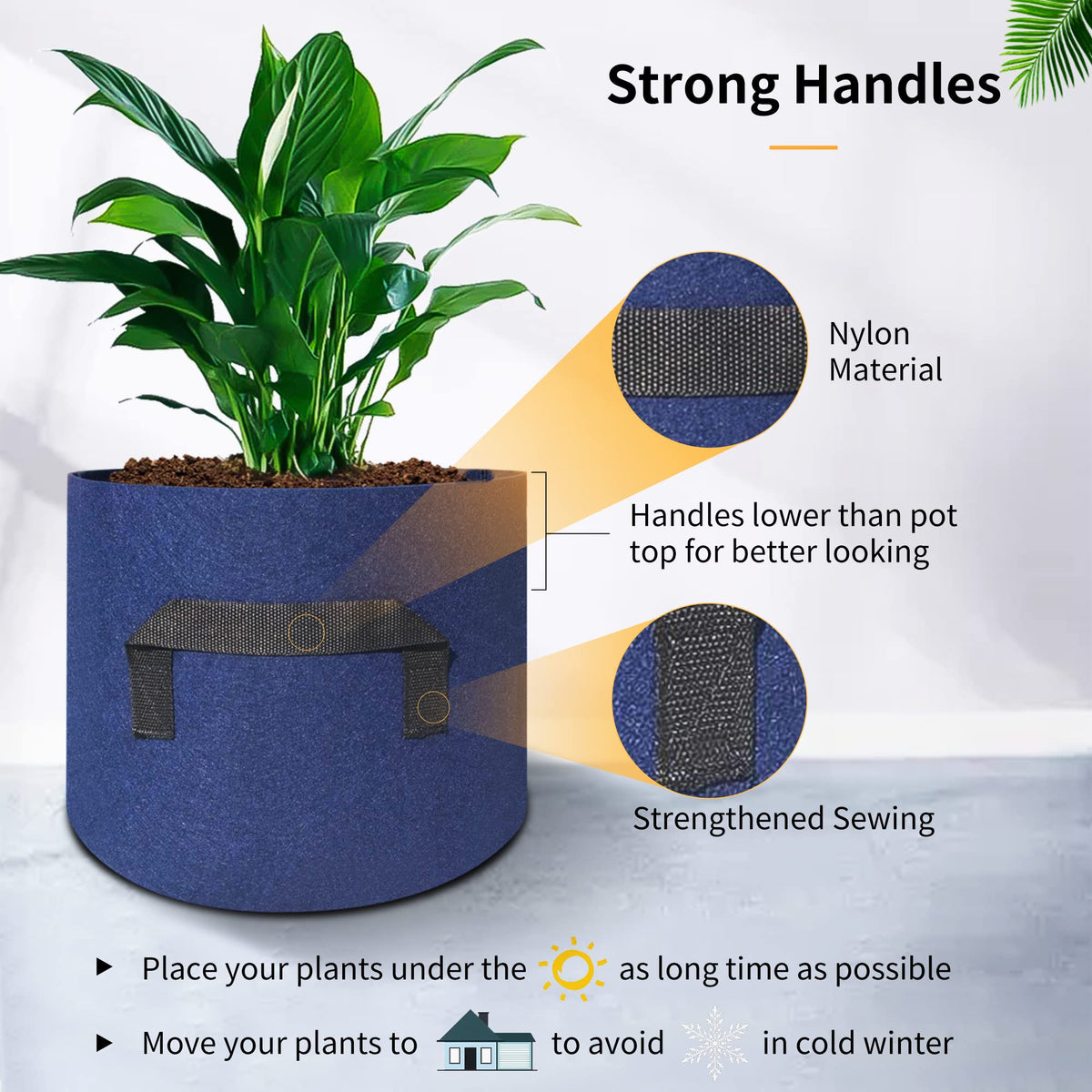 HAOWIN eco-friendly reusable bags support sustainable gardening.
