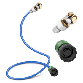 HAOWIN misters outdoor setup with 3 nozzles for efficient cooling.