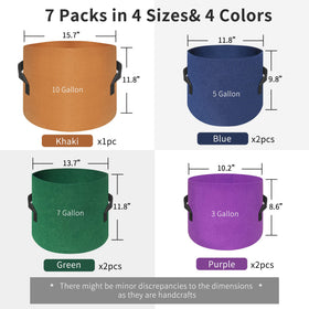 HAOWIN sturdy nylon handles ease moving pots to sun or shade.