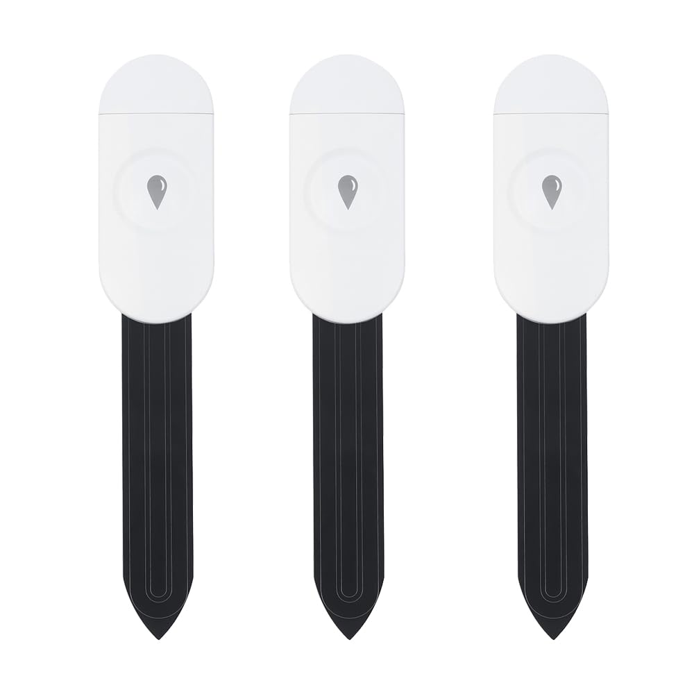 Haozee intelligent soil moisture sensor pack 3 front view ideal for compact installation.