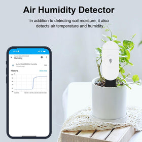 Haozee sensor readout shows temperature fluctuations for microclimate tracking.
