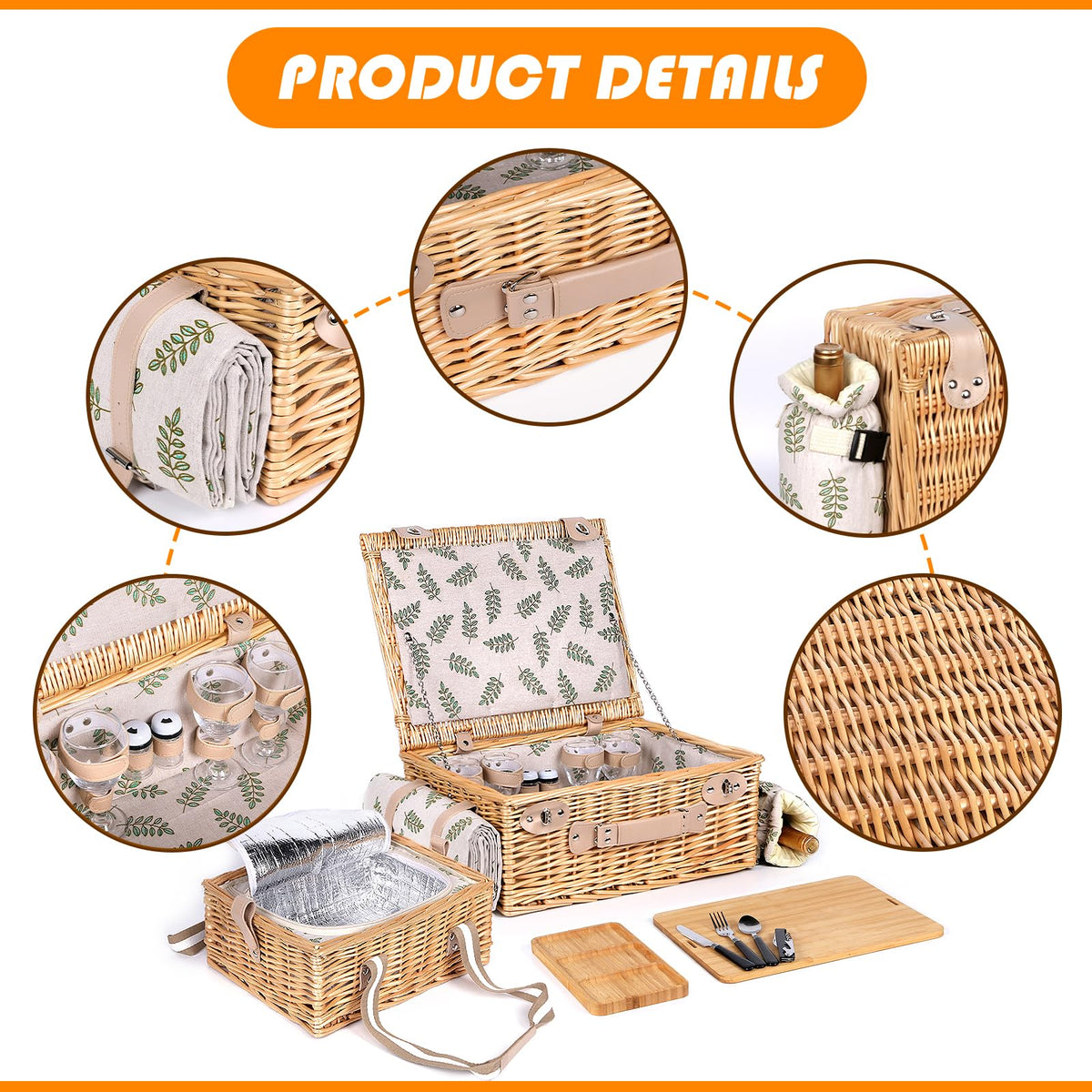 Hap Tim bamboo tray with three slots keeps snacks organized