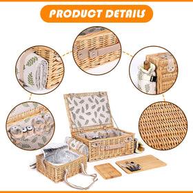 Hap Tim bamboo tray with three slots keeps snacks organized
