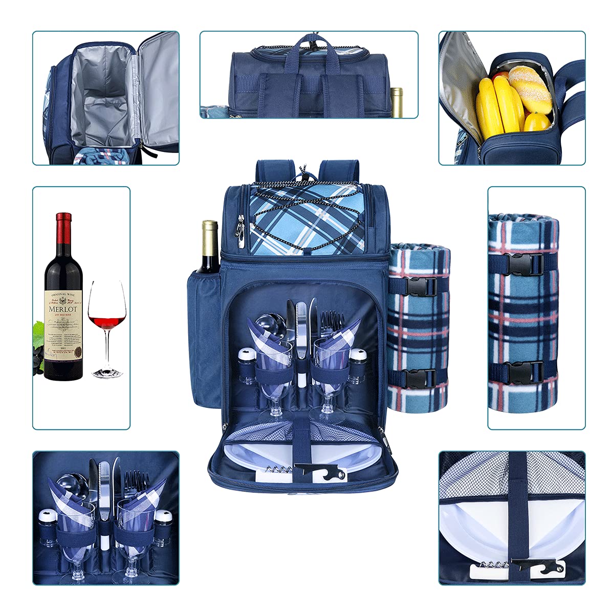 Hap Tim ergonomic back straps ease carrying on longer picnics