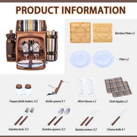 Hap Tim ergonomic picnic backpack design eases long carry.